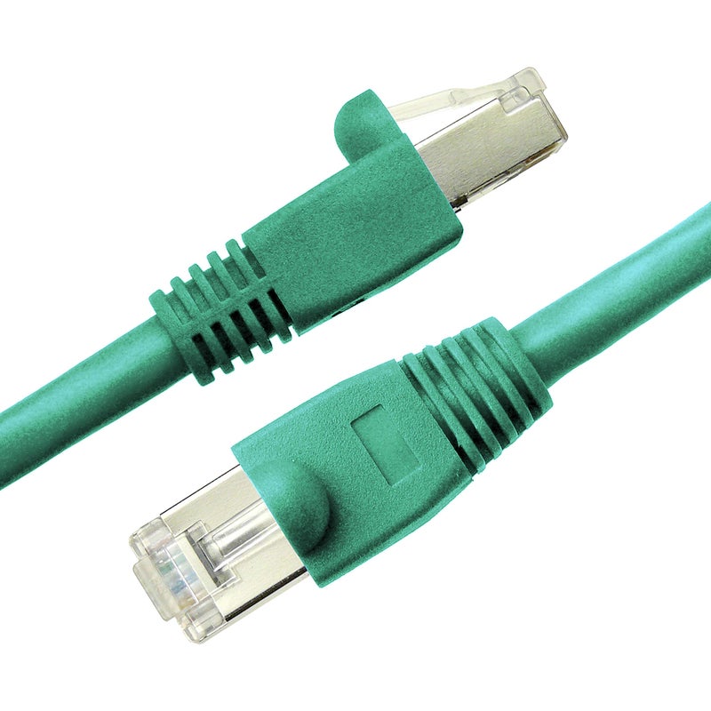 NTW 25' Cat 6 Snagless Shielded (STP) RJ45 Ethernet Network Patch Cable Green -345-S6-025GN - Image 3